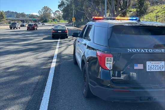 Novato Police Arrest Duo Suspected of Grand Theft after Chase from Vintage Oaks Shopping Center