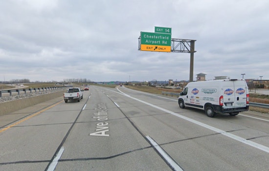 Overnight Ramp Closure on Eastbound I-64 to Chesterfield Airport Road Scheduled for Pavement Repairs