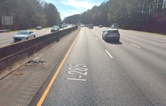Overturned Semi-Truck Spills Beer on I-285 in DeKalb County, Cleanup Ensues