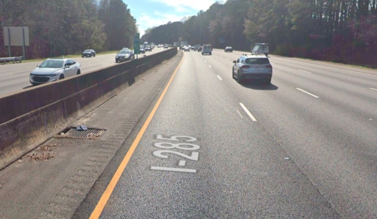 Overturned Semi-Truck Spills Beer on I-285 in DeKalb County, Cleanup Ensues