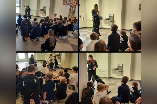 Ozaukee County K-9 Unit Inspires Young Minds at St. Francis Borgia School with Demo and Snuggles