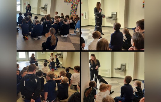 Ozaukee County K-9 Unit Inspires Young Minds at St. Francis Borgia School with Demo and Snuggles