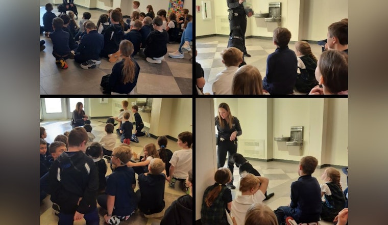 Ozaukee County K-9 Unit Inspires Young Minds at St. Francis Borgia School with Demo and Snuggles