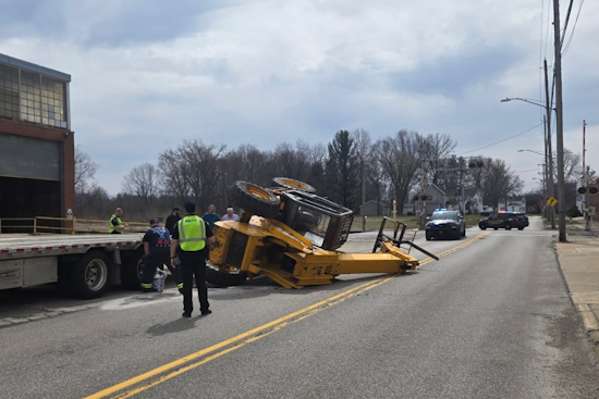 Painesville Roads Reopen After Quick Cleanup of Semi-Truck Spill Near Railroad Crossing