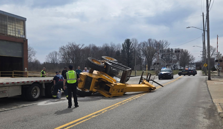 Painesville Roads Reopen After Quick Cleanup of Semi-Truck Spill Near Railroad Crossing