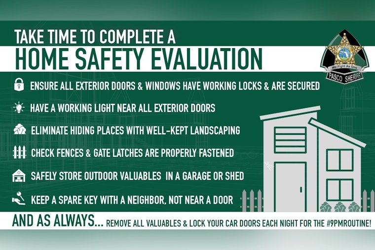 Pasco Sheriff's Office Encourages Spring Safety Sweep for Homeowners