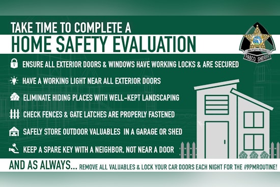 Pasco Sheriff's Office Encourages Spring Safety Sweep for Homeowners