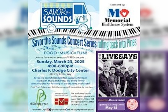 Pembroke Pines Hosts 'Savor the Sounds Concert Series' with Live Music and Art