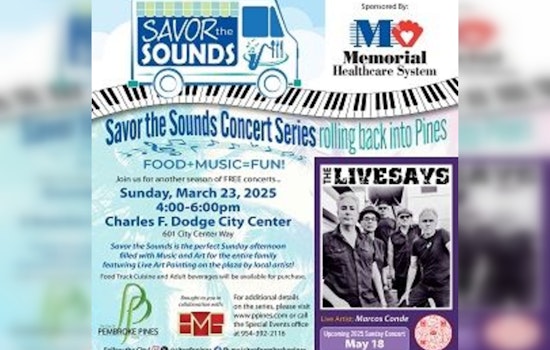 Pembroke Pines Hosts 'Savor the Sounds Concert Series' with Live Music and Art