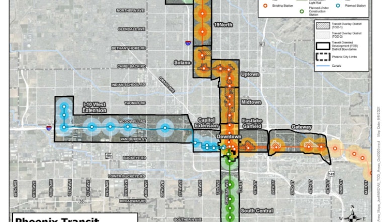 Phoenix Advances Transit-Oriented Communities with Major Mixed-Use Developments Near Valley Metro Rail Extensions