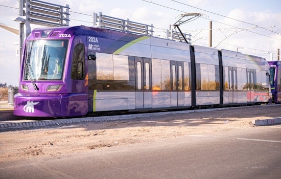 Phoenix Celebrates Test Run of New Light Rail Extension with Community Festivities and Art Sessions
