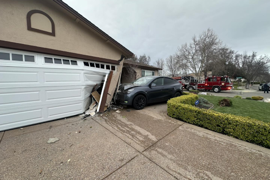 Pleasanton Building Struck by Vehicle, Prompting Emergency Crews to Secure Site