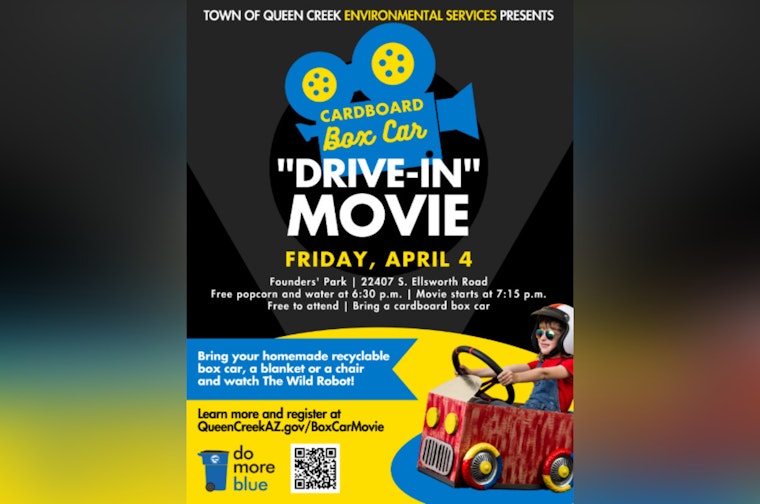 Queen Creek Invites Community to Cardboard Box Car Drive-in Movie for Earth Month Celebrations