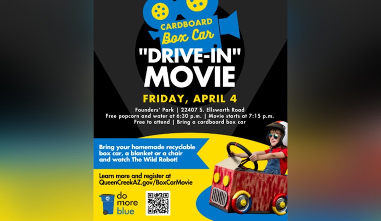 Queen Creek Invites Community to Cardboard Box Car Drive-in Movie for Earth Month Celebrations