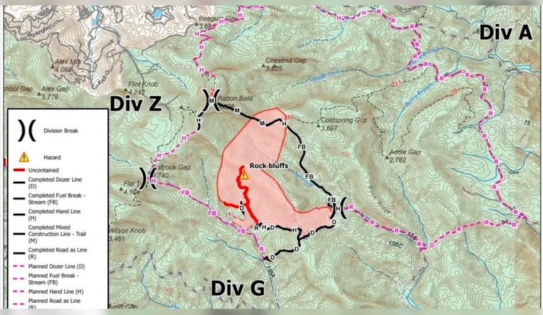 Rabun County's Big Ridge Fire Resists Containment, Sky Valley Secured as Blaze Surpasses 1,000 Acres