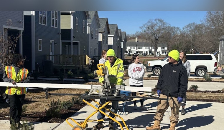 Raleigh Water Employees Join Hands with Habitat for Humanity to Build Homes in Knightdale