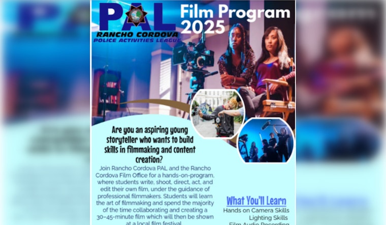 Rancho Cordova Police and PAL Team Up with Arts Foundation to Launch Youth Film Program