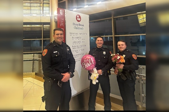 Rookie Suffolk County Officers Deliver Baby Girl on Rainy Long Island Highway
