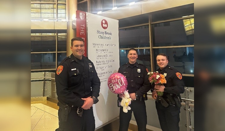 Rookie Suffolk County Officers Deliver Baby Girl on Rainy Long Island Highway