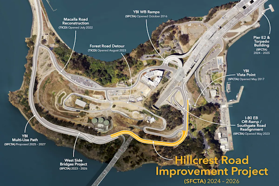 San Francisco's Treasure Island Undergoes Sustainable Transformation with Hillcrest Road Project and New Housing Plan