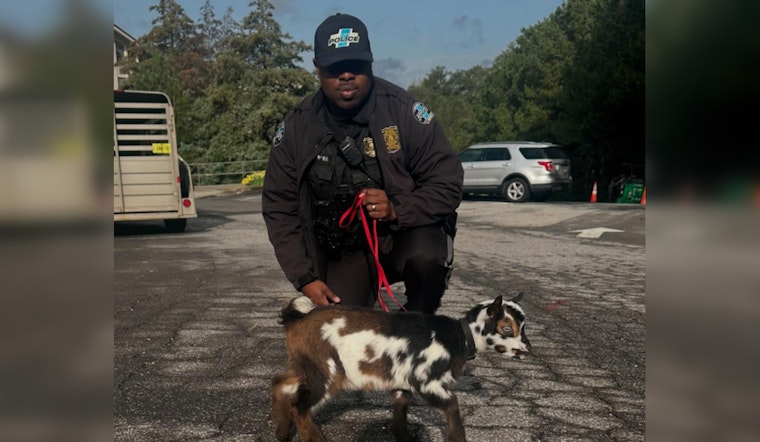 Sandy Springs Police Department Welcomes Unconventional Recruit, K-9 Jumper the Goat