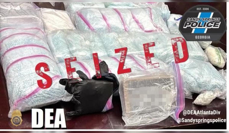 Sandy Springs Showdown Cops Seize 60-Pound Fentanyl Haul in Atlanta Area Drug Sting