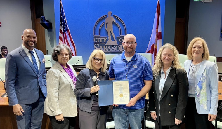 Sarasota City Employees Honored as Team of the Month for Post-Storm Recovery Efforts
