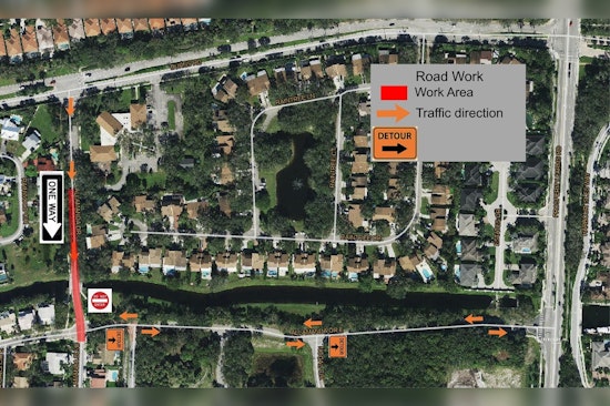 Scheduled Lane Closure on Allamanda Drive May Affect Commutes Next Week