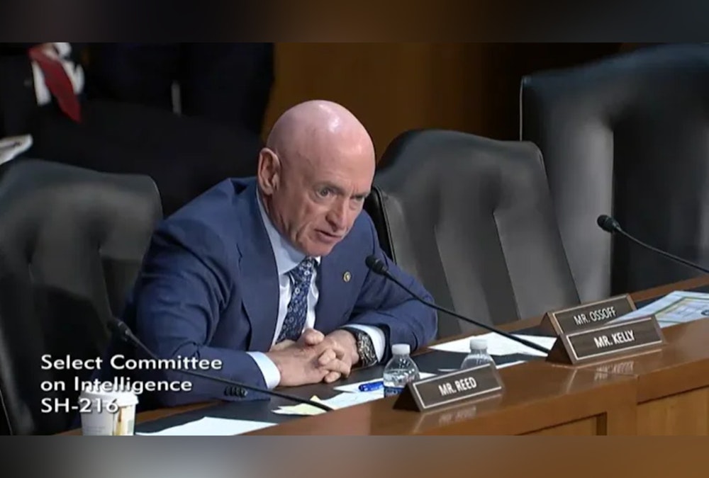 Senator Mark Kelly Questions Intelligence Officials on Secure Communication Practices Amidst Signal Chat Concerns
