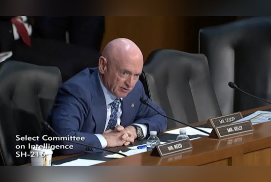 Senator Mark Kelly Questions Intelligence Officials on Secure Communication Practices Amidst Signal Chat Concerns