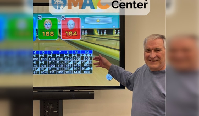 Senior Scores Perfect Game at Mary Ann Young Center's Wii Bowling League