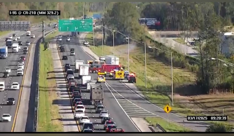 Serious Injuries and Major Delays on I-95 Near CR-210 After Semi-Truck Collision