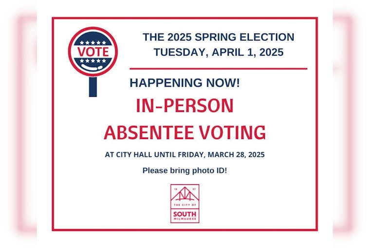 South Milwaukee Encourages Absentee Voting: How to Cast Your Ballot if You Can't Make It on Election Day