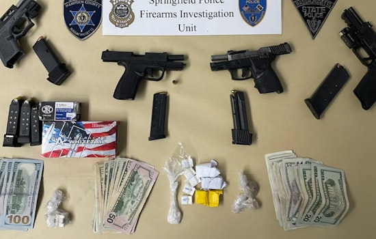 Springfield Authorities Seize Illegal Firearms and Drugs, Arrest Eight Including Suspect with Prior Charges