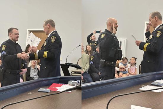 Springfield Township Police Department Promotes New Sergeant and Welcomes Full-Time Officer