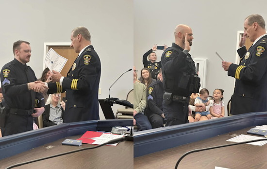Springfield Township Police Department Promotes New Sergeant and Welcomes Full-Time Officer