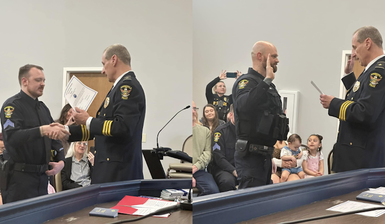 Springfield Township Police Department Promotes New Sergeant and Welcomes Full-Time Officer