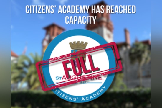 St. Augustine Citizen's Academy Program Reaches Full Enrollment Quickly After Launch