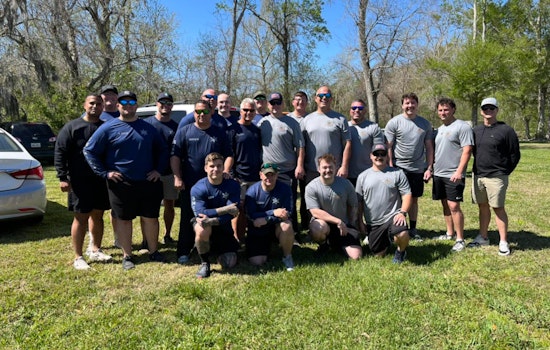 St. Bernard Fire Department Triumphs Over Sheriff's Office in Friendly Tug-of-War at Islenos Fiesta