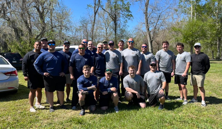 St. Bernard Fire Department Triumphs Over Sheriff's Office in Friendly Tug-of-War at Islenos Fiesta