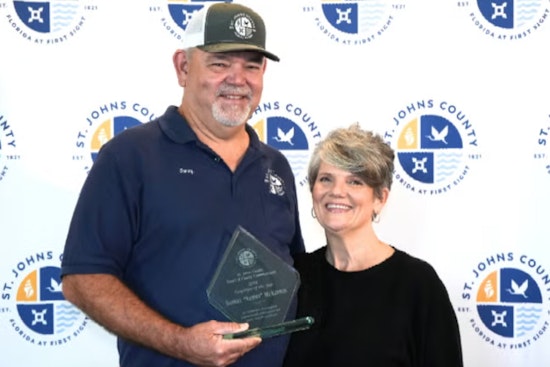 St. Johns County Honors Road and Bridge Superintendent Sammy McKinnon as Employee of the Year