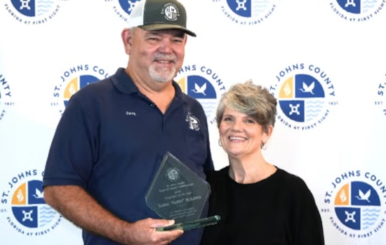 St. Johns County Honors Road and Bridge Superintendent Sammy McKinnon as Employee of the Year
