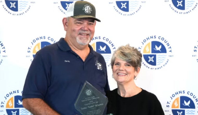 St. Johns County Honors Road and Bridge Superintendent Sammy McKinnon as Employee of the Year