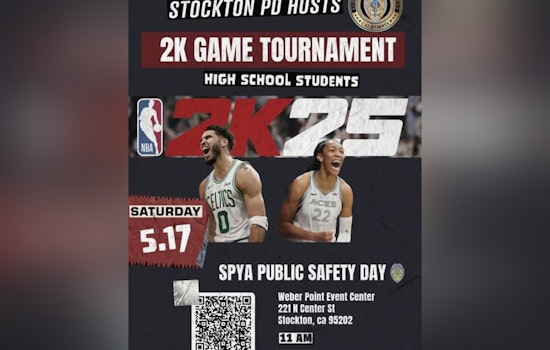 Stockton Police Host Inaugural Video Game Tournament Featuring Chief in NBA 2K25 Showdown for a PS5 Prize