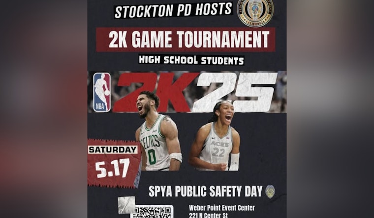 Stockton Police Host Inaugural Video Game Tournament Featuring Chief in NBA 2K25 Showdown for a PS5 Prize