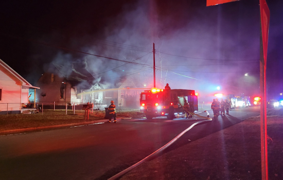 Suspected Arson: Vacant House Engulfed in Flames on Shakespeare Ave in Kalamazoo Township