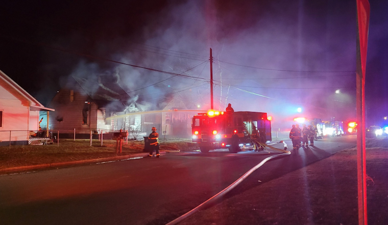 Suspected Arson: Vacant House Engulfed in Flames on Shakespeare Ave in Kalamazoo Township