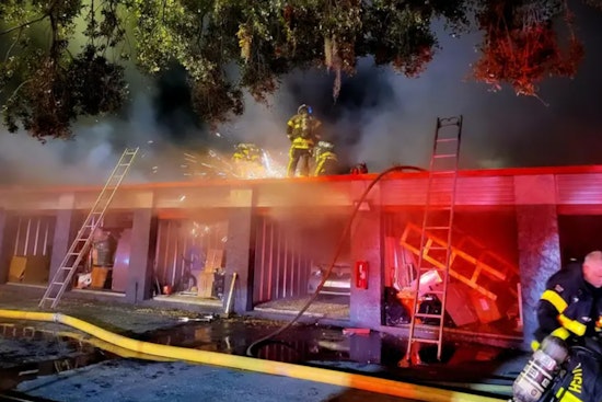 Tampa Firefighters Battle Nine-Hour Blaze at CubeSmart Storage Facility, One Injured