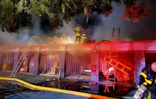 Tampa Firefighters Battle Nine-Hour Blaze at CubeSmart Storage Facility, One Injured