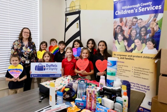 Tampa's LLT Academy Students Champion Foster Care Support with Over 600 Donations to Duffels of Dignity Program